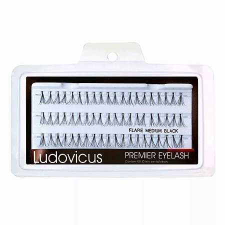 Cílios Tufinho Ludovicus Premier Eyelash Flare Medium Black
