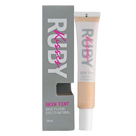Base Fluida Ruby Kisses Skin Tint Efeito Natural 118 30ml