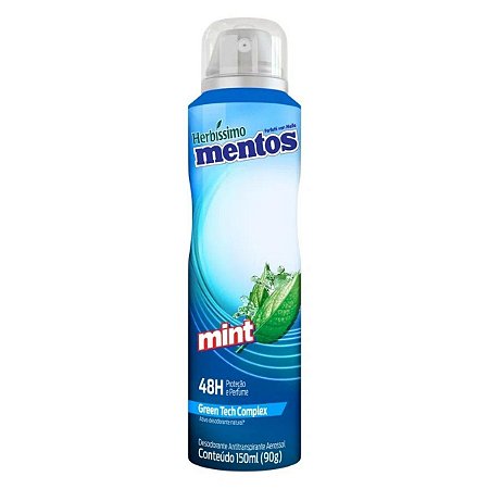 Desodorante Antitranspirante Aerossol Herbissimo Mentos Mint 150ml