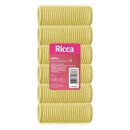 Bobes Autoaderentes Ricca Nº 2 Amarelo Cód.336
