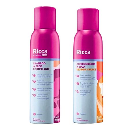 Kit Shampoo + Condicionador Belliz Ricca A Seco C/2 Un