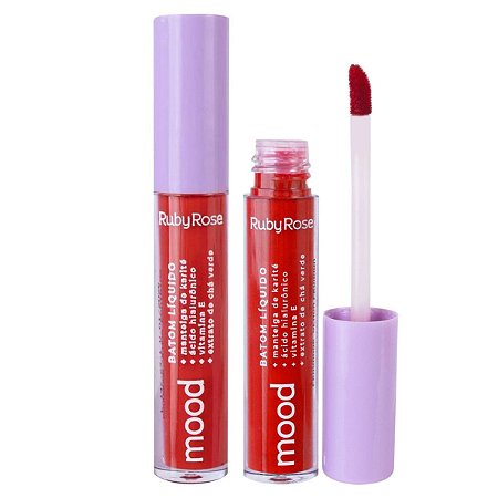 Batom Liquido Ruby Rose Mood Fun 17 3,2ml