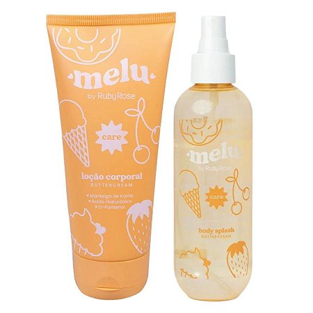 Loção Corporal + Body Splash Melu By Ruby Rose Care Buttercream 200ml