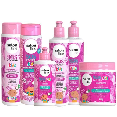 Kit Salon Line Sos Cachos Kids Hidratação C/6