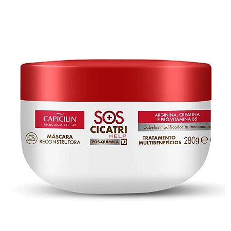 Máscara Reconstrutora Capicilin Sos Cicatri Help 280g
