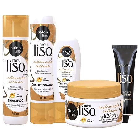 Kit Salon Line Meu Liso Restauração Intensa C/5