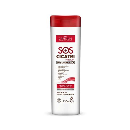 Shapoo Reconstrutor Capicilin Sos Cicatri Help 250ml