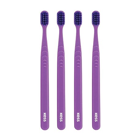Kit Escova Dental Extra Macia Kess Pro Pocket Belliz Roxo C/4