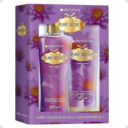 Kit Phytoderm Sabonete Líquido + Loção Hidratante Pure Secret 200ml