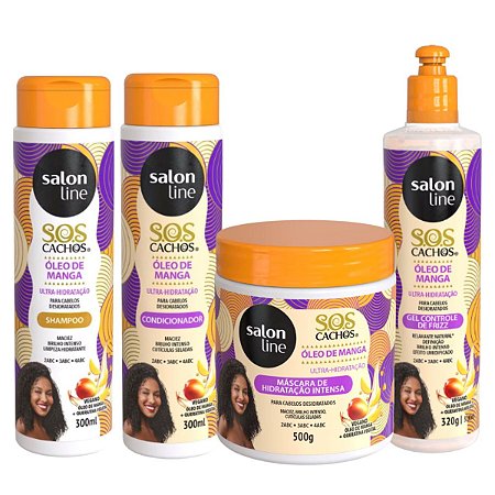 Kit Salon Line Sos Cachos Óleo de Manga C/4