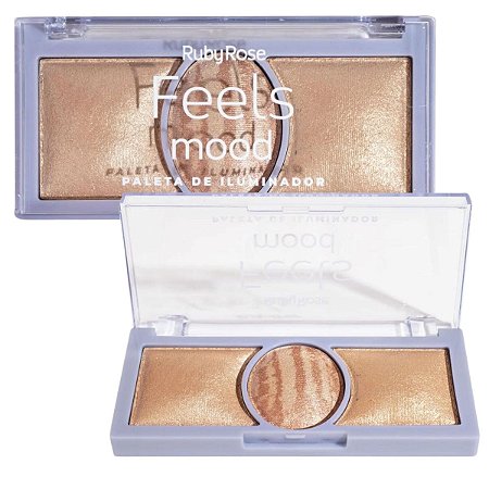 Paleta de Iluminador Ruby Rose Feels Mood Hb-7530/2 15,9g