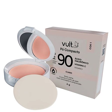 Pó Compacto Vult Fps 90 Claro 6g