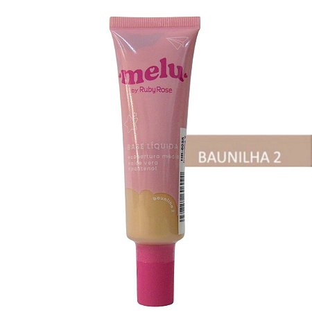 Base Líquida Melu By Ruby Rose Baunilha 2 Hb-8055 29ml