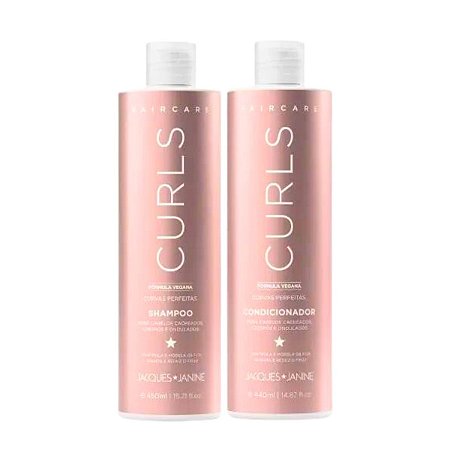Shampoo + Condicionador Jacques Janine Hair Care Curls 440ml