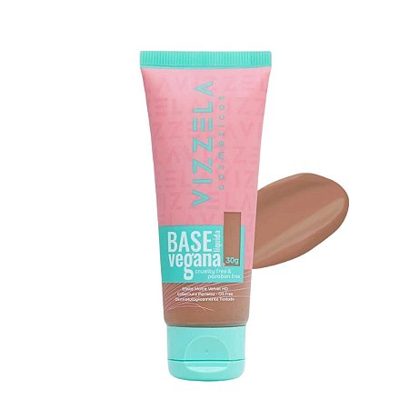 Base Líquida Vizzela Vegana Efeito Matte Vz-15 30g
