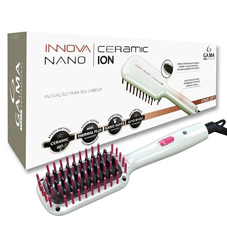 Escova Alisadora Gama Innova Nano Ceramic Ion Bivolt
