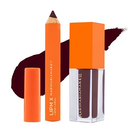 Batom Líquido e Lápis Labial Mari Maria Makeup Lipmix Hera