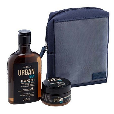 Kit Farmaervas Urban Men Com Necessaire