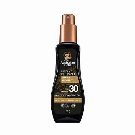 Protetor Solar Australian Gold Instant Bronzer Fps 30 125g