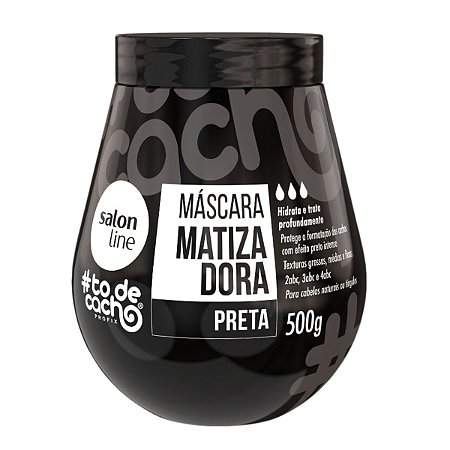 Máscara Matizadora Salon Line #todecacho Preta 500g