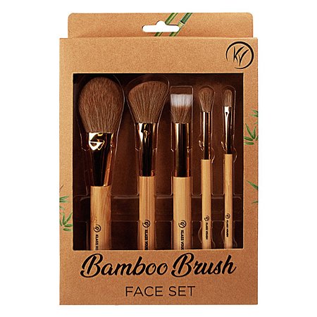 Kit Pincel de Maquiagem Klass Vough Bamboo Brush Face Set Bfs-02