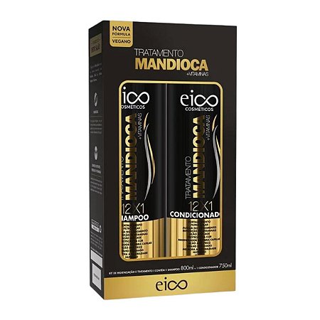 Kit Tratamento Eico Mandioca + Vitaminas 750ml C/2
