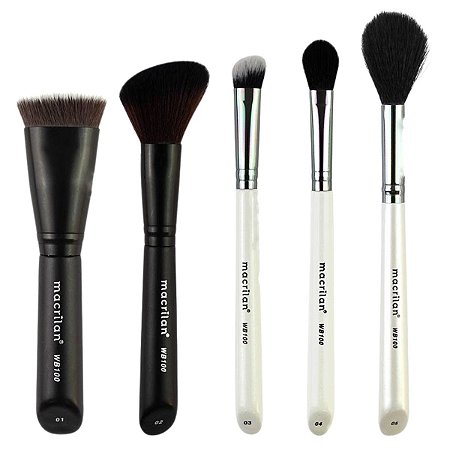 Kit Pincel Professional Macrilan Contornar e Iluminar Wb100