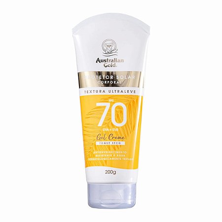 Protetor Solar Corporal Australian Gold Gel Creme Fps 70 200g