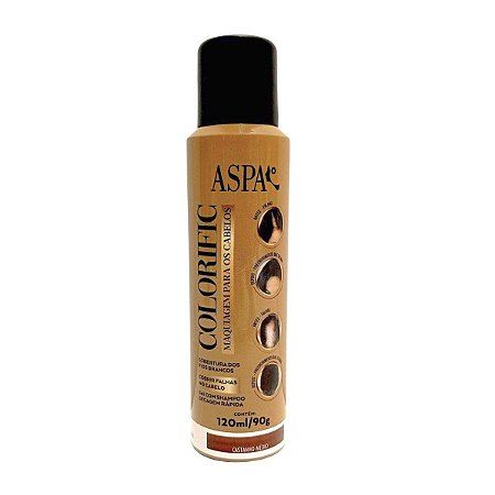 Maquiagem Para Cabelo Colorific Castanho Médio 120ml