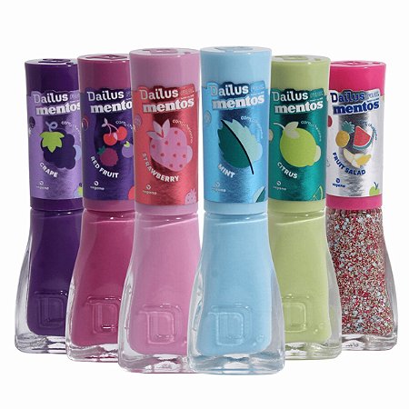 Kit Esmaltes Dailus Feat Mentos 8ml C/6