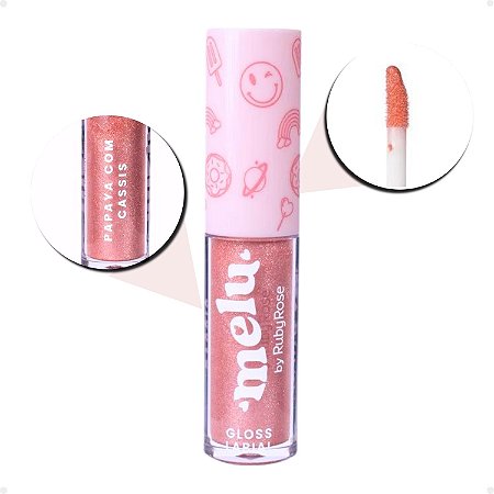 Gloss Labial Melu By Ruby Rose Papaya Com Cassis 3,4ml