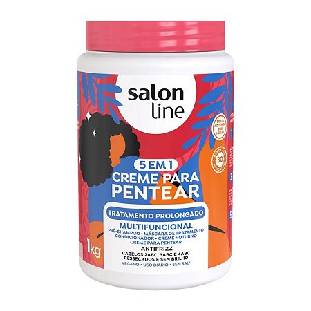 Creme Para Pentear 5 em 1 Salon Line Tratamento Prolongado 1kg