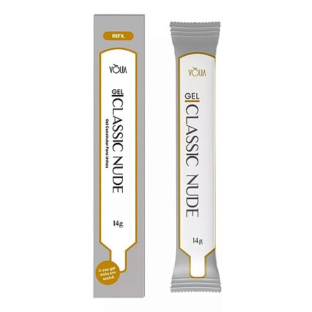 Refil Gel Construtor Para Unhas Vólia Classic Nude 14g