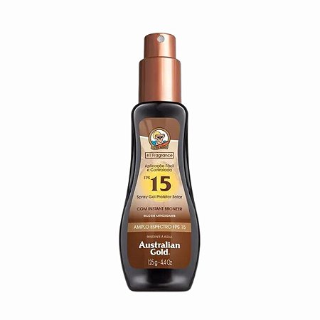 Protetor Solar Australian Gold Spray Gel Fps 15 125g