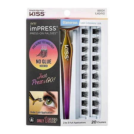 Cílios Autocolantes Kiss New York Impress Glamorous Ilk04y2