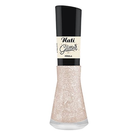 Esmalte Glitter Nati Pérola 8ml