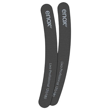 Lixa Profissional Enox Granulação Grossa 120/180 Banana C/2 Cód.1737