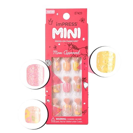 Unhas Autocolantes Kiss Ny Impress Mini Mom-approved Hokey Pokey C/20un Imk08x