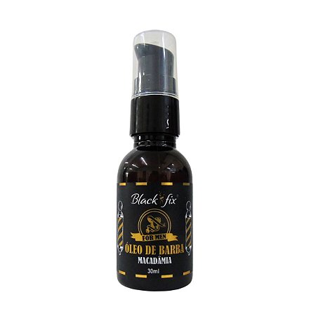 Óleo Para Barba Black Fix For Men Macadâmia 30ml