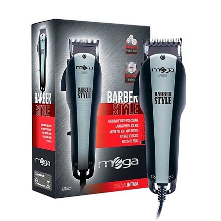 Máquina de Corte Mega Barber Style Com Fio 127v At7502s
