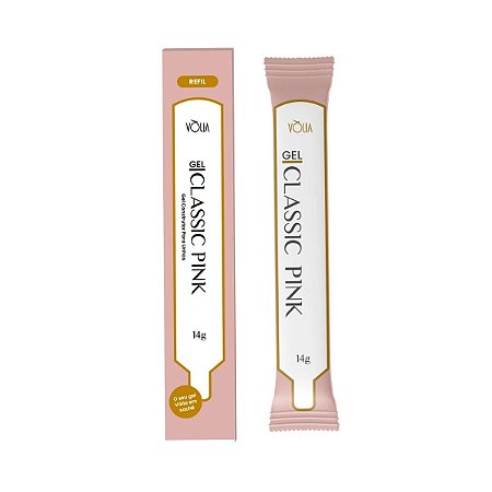 Refil Gel Construtor Para Unhas Vólia Classic Pink 14g