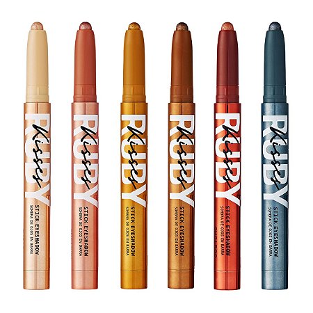 Kit Sombra Para Olhos em Barra Ruby Kisses Stick Eyeshadow 1,4g C/6
