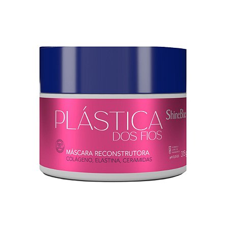 Máscara Reconstrutora Shine Blue Plástica dos Fios 315g