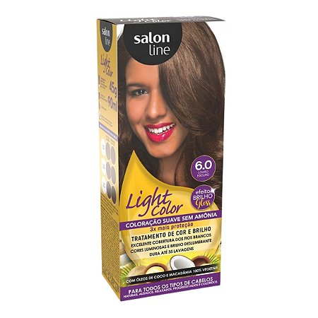 Coloração Suave Salon Line Light Color 6.0 Louro Escuro