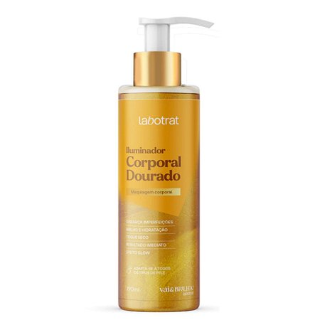 Iluminador Corporal Labotrat Vai & Brilha! Dourado 190ml