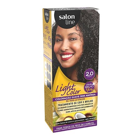 Coloração Suave Salon Line Light Color 2.0 Preto