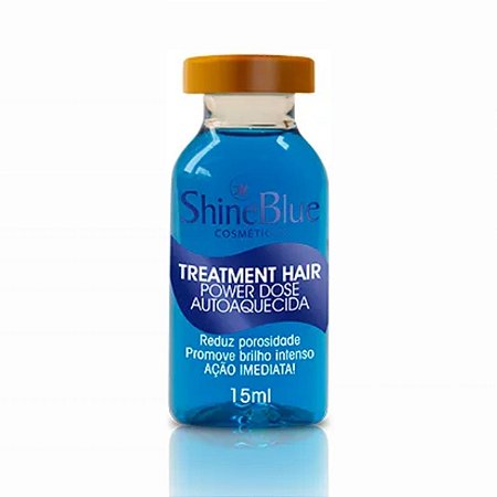 Ampola Shine Blue Treatment Hair Autoaquecida 15ml