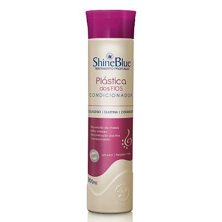 Condicionador Shine Blue Plástica dos Fios 300ml