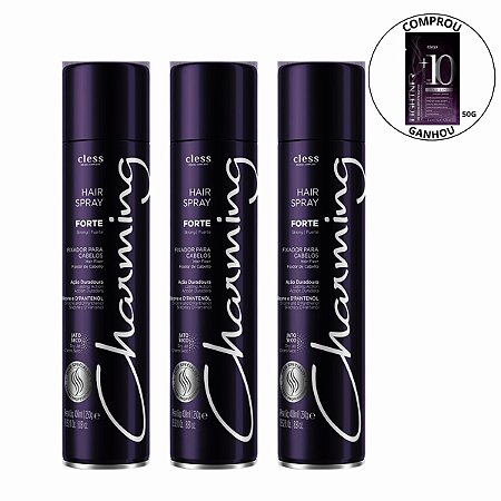 Kit Hair Spray Cless Charming Forte 400ml C/3