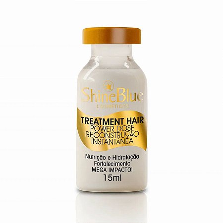 Ampola Shine Blue Treatment Hair Reconstrução Instantanea 15ml